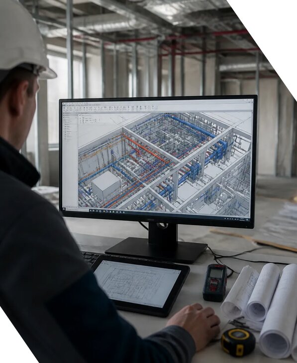 Создание BIM модели инженерных сетей для объектов в Перми